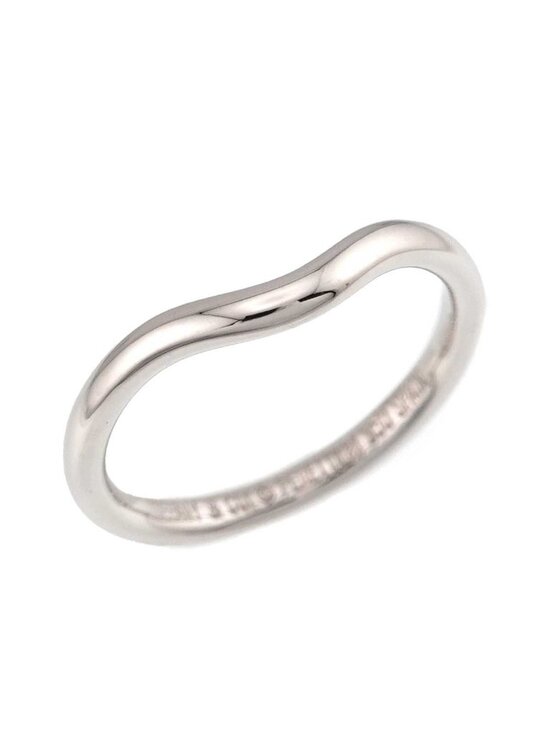 Tiffany & Co. Wide Curved Band Ring (Pt Platinum) Tiffany & Co Curved Band Ring Pt Platinum